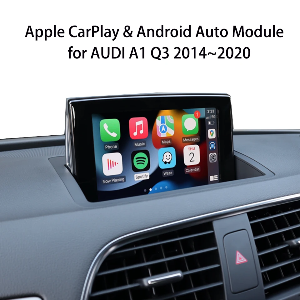 Icarplay-Audi A1 q3用ワイヤレスカープレイモジュール、アップル 