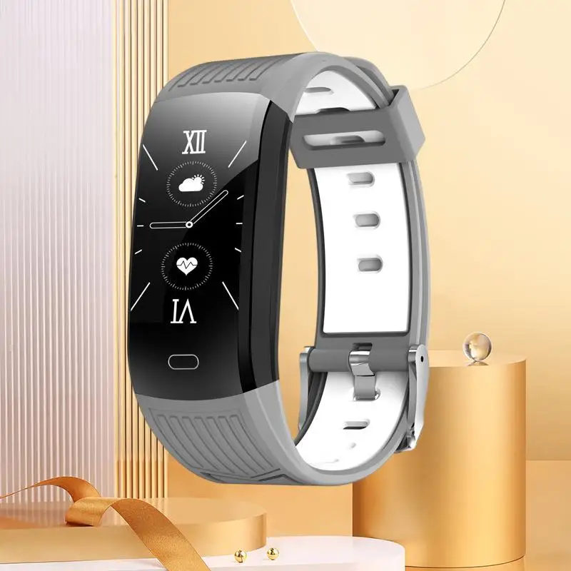 

Smart Bracelet With Customizable Wallpaper Heart Rate And Blood Pressure Monitoring Weather Music Waterproof And Sports Tracking