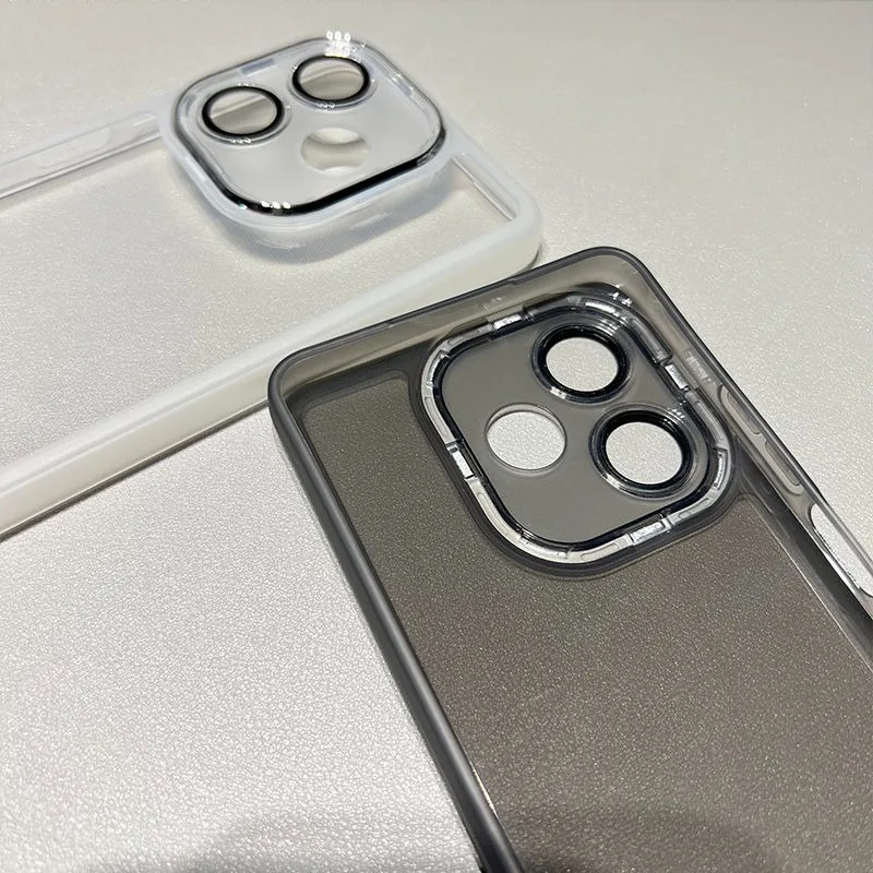 Luxury Soft Silicone Shockproof Back Cover with Lens Film - Energy Vitality Endurance Series