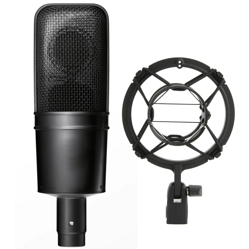 Hot Sale AT4040 Professional Large Diaphragm Condenser Microphone for Studio Recording Podcasting Voice Over High Sensitivity
