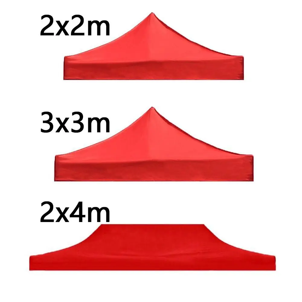 420D Oxford Cloth Gazebo Top Cover Waterproof Sun Blocking Tent Canopy Foldable Thick Reinforced Corner Awning Fabric BBQ Gazebo