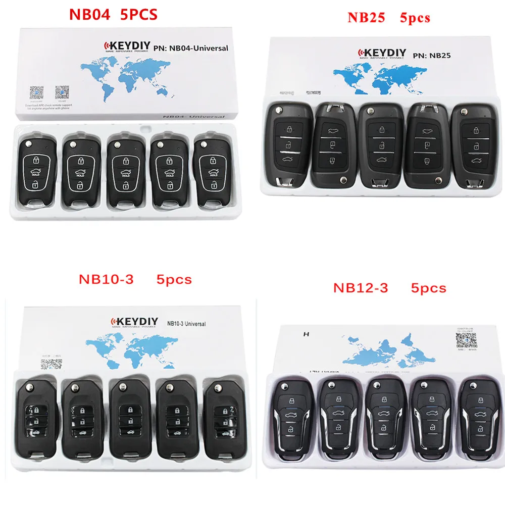 

5pcs KEYDIY NB Series Multi-functional Remote NB10 NB11 NB12 NB15 NB21 NB25 NB28 NB29 NB30 for KD900 KD-X2 Various Car Model