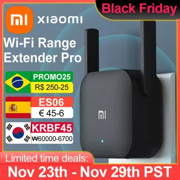 Xiaomi Repeater WiFi Pro Mi Amplifier Network Expander Router Power Extender Roteador 300M 2.4G 2 Antenna for Router Home Office 1