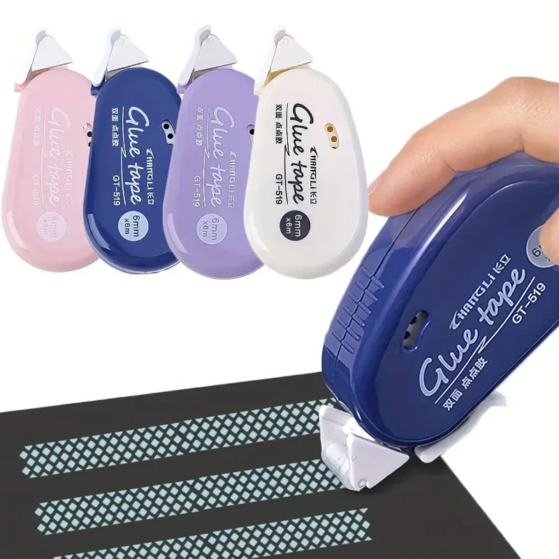 Double Sided Adhesive Dot Tape DIY Scrapbook Collage Album Stationery Roller Tape