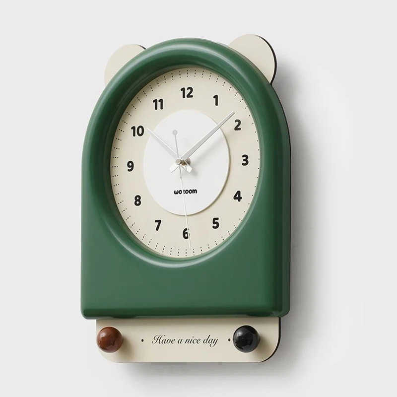 Cute Wall Clock Vintage Home Interior Decoration Clocks Nordic Living Room Accessories Wall Clock Elegant Gift Ornaments Clocks