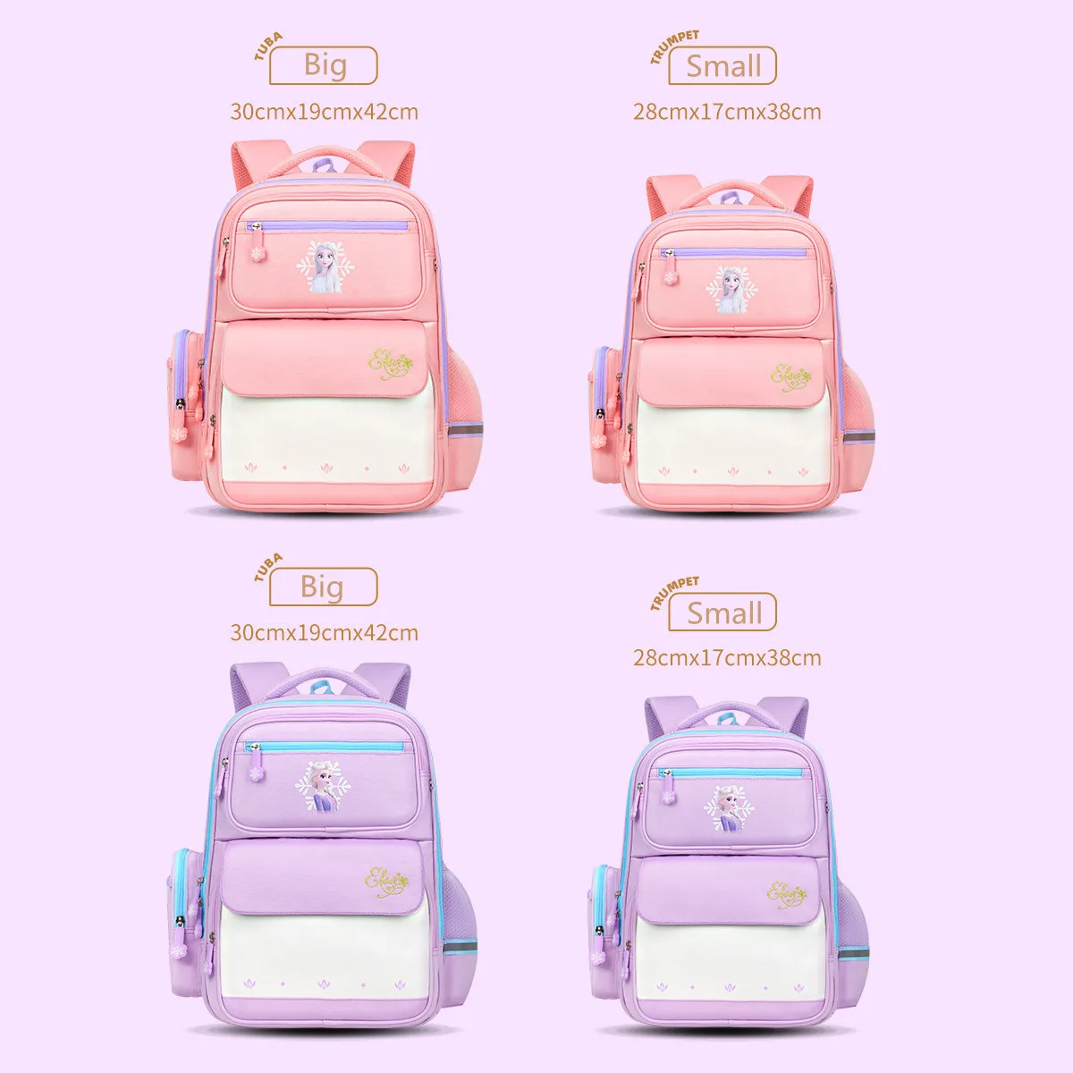 Disney Frozen Girls School Bags Elsa Anna Primary Student Shoulder Orthopedic Backpack Large Capacity Water Proof Gifts Mochilas