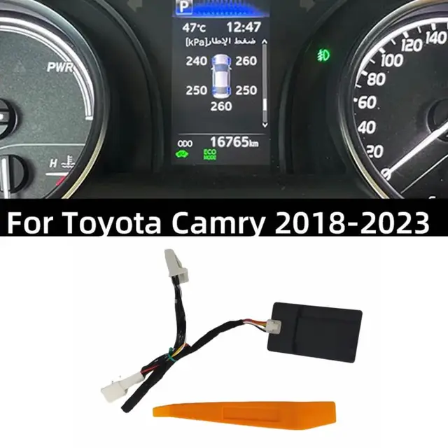 TPMS Tire Digital LCD Display Auto Security Alarm Tyre Pressure Monitor System For Toyota Camry 2018-2023 RAV4 Corolla 2019-23