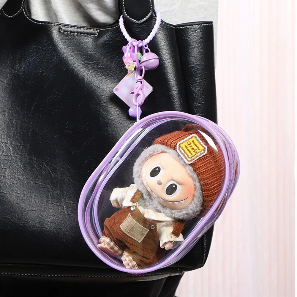 Double Zippers Organizer Box Doll Storage Pouch