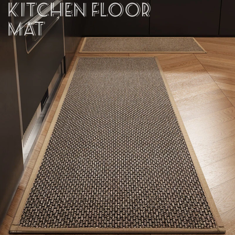 

Home Kitchen Mats Non Skid Washable Kitchen Rugs, Kitchen Floor Mats in Front of Sink Absorbent - Rubber Backing Runner Rug