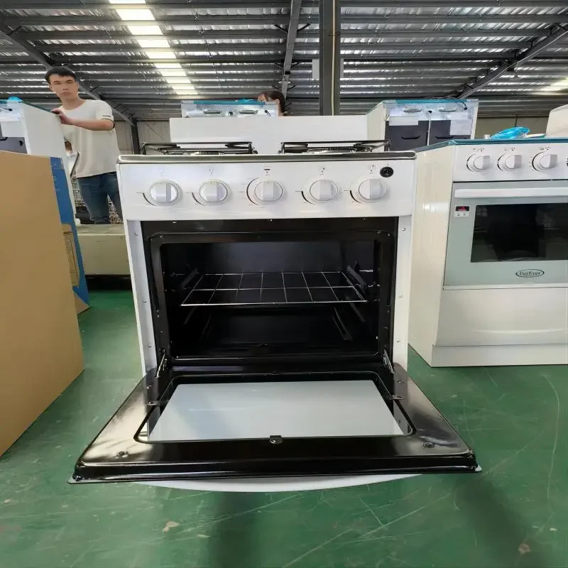 4 Burner Stove with Gas Oven with Pizza Oven Restaurant Cabinet Kitchen Engineering Combination Electric Table Stove Oven 3