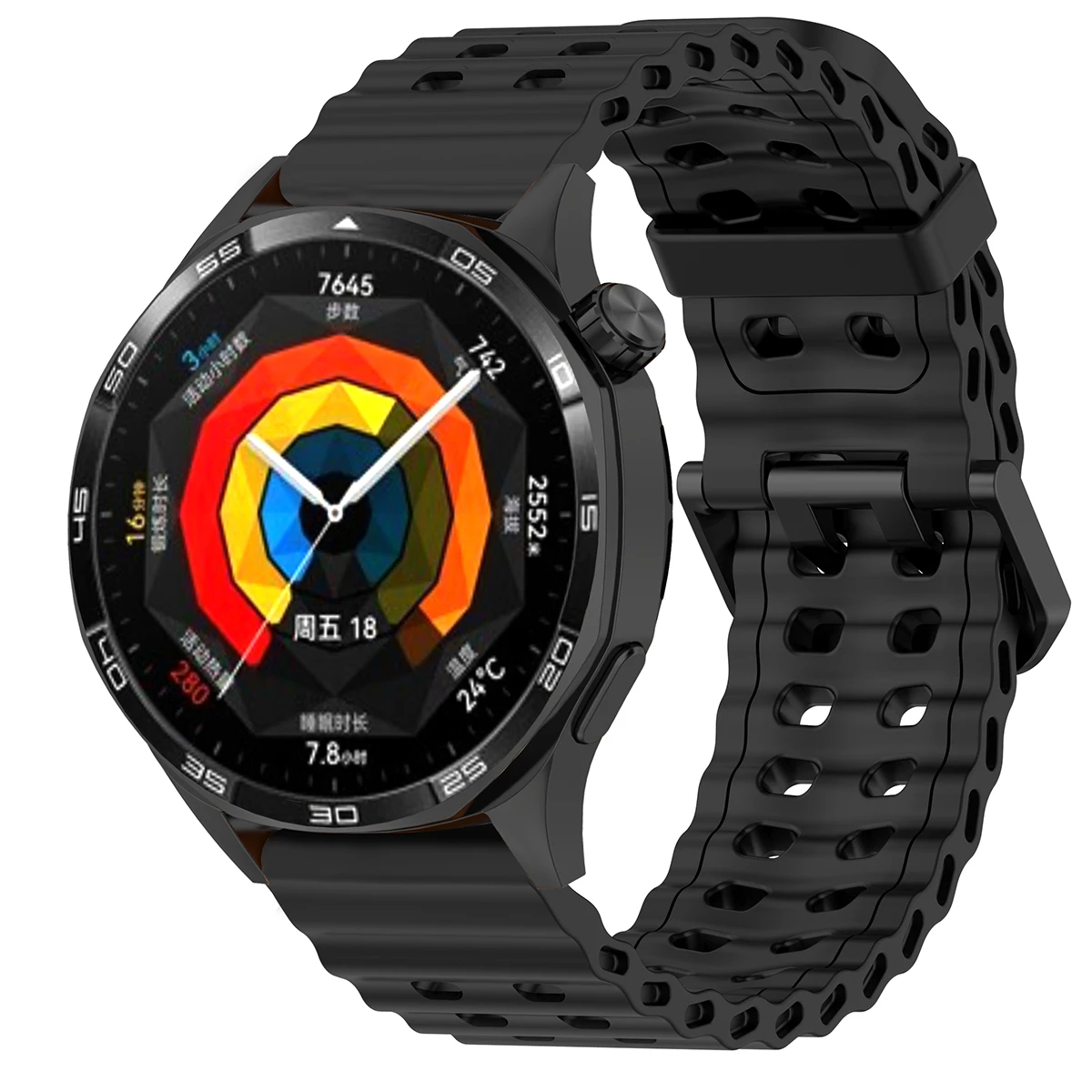 Breathable 22mm Silicone Sports Band