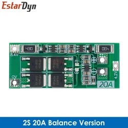 High-Performance Lithium Battery Charger Protection Board with Balancing for Power Tools (2S 20A Balance)