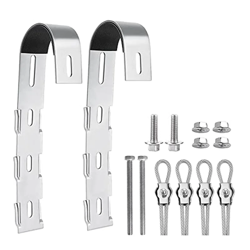 Staffe Di Montaggio Per Pannello Solare Da 2 Pezzi-Ganci Di Montaggio Per Pannello Solare Per Ringhiera Del Balcone, Supporto Per Pannello Solare Per 