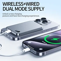 New Ultra thin Alloy Powerbank Magnetic Power Bank Wireless Fast Charger For Magsafe Backup battery For iWatch Serise iPhone 16 - Image 6