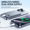 New Ultra thin Alloy Powerbank Magnetic Power Bank Wireless Fast Charger For Magsafe Backup battery For iWatch Serise iPhone 16 6