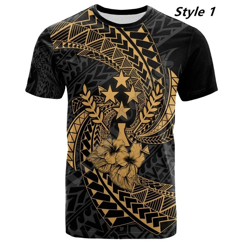 

Summer Tribal Culture Kosrae Polynesian Tattoos Turtle 3D Printed T Shirt Fashion Men/Women Harajuku Casual T Shirts