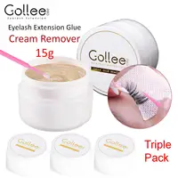 Gollee Peach Smell 15g Eyelash Adhesive Removing Cream No stimulation Fast Cleaning Makeup Remover Grafting Eyelash Adhesive Gel 1