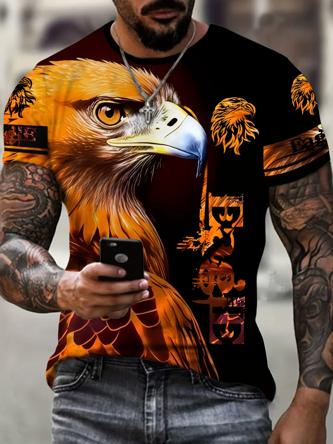 

Summer New 3D Printed Men's Sleep Comfortable T-shirt Summer Outdoor Casual Fashion Breathable Comfortable Short Sleeve T-shirt