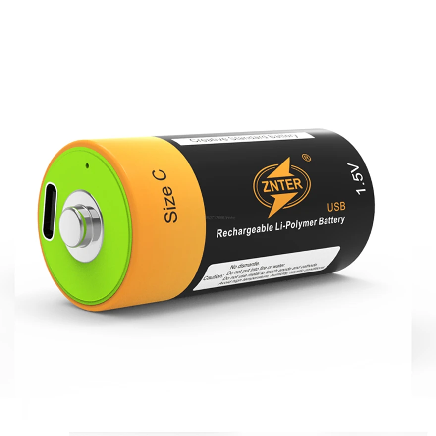 Znter 1.5v 7500mwh Bateria Recarregável c Lipo Lr14 Bateria para rc Câmera Drone Carga Rápida Através do tipo c Cabo 100 - Image 4