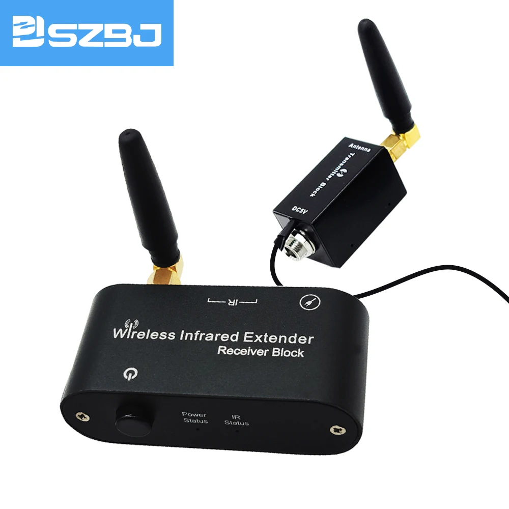 SZBJ No Wires to Run Wireless IR Repeater,Wireless Infrared Repeater Kit/Remote Control Extender Kit  WL-E1