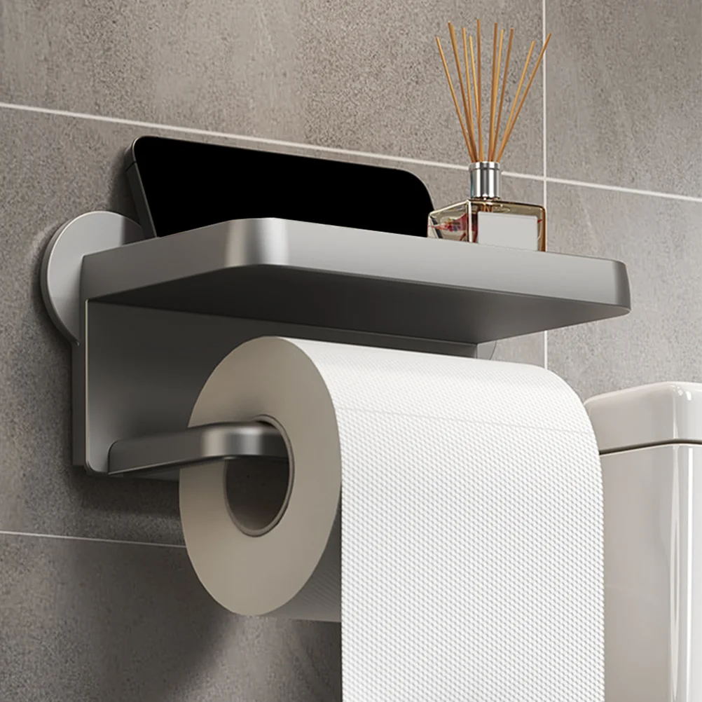 

Hand Towel Holder Toilet Paper Wall Stand under Cabinet Bathroom Rack Kitchen Bar Wall-mounted