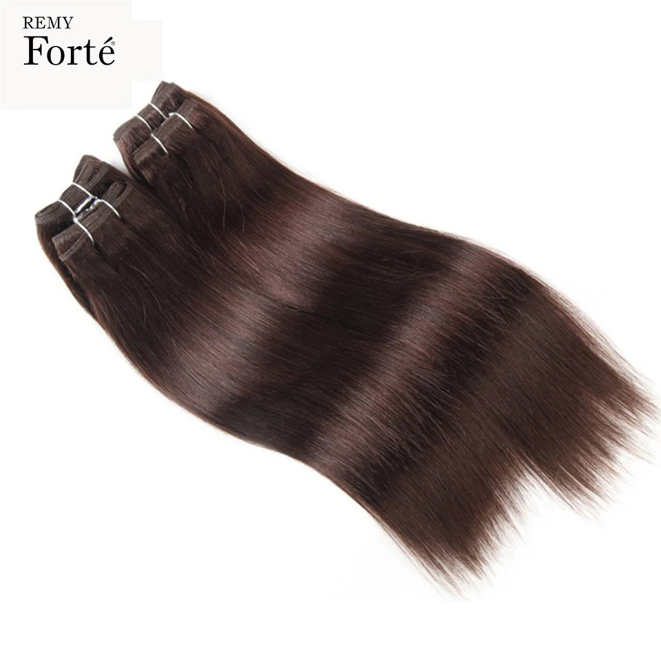 Brazilian Straight Hair Weave Human Hair 4 Bundles Deal 190 Grams 1 Packet 100% Natural Extensions 6 Colors 4 # 99J# Red