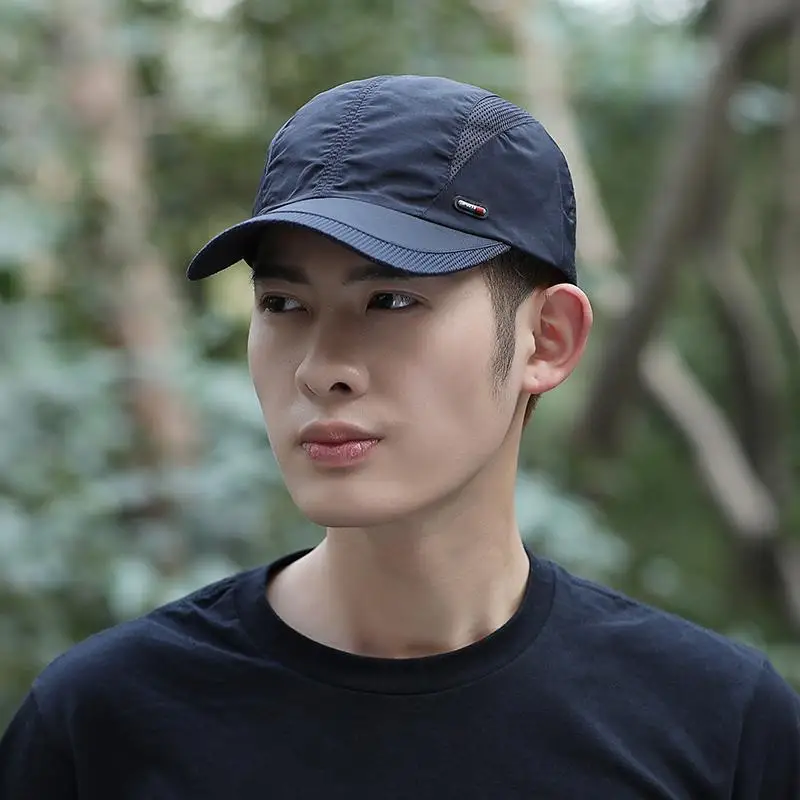 1PC Unisex Breathable Mesh Baseball Cap Adjustable Quick-Dry Sports Hat Sun Protection Outdoor Trucker Cap