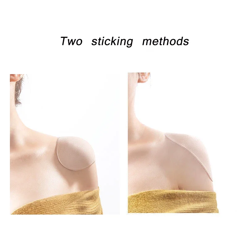 Description Picture 5 of item1Pair Naturally Soft Anti-Slip Shoulder Pads Silicone Shoulder Anti Slip Shoulder Enhancer Clothing Dress Sewing Accessories
