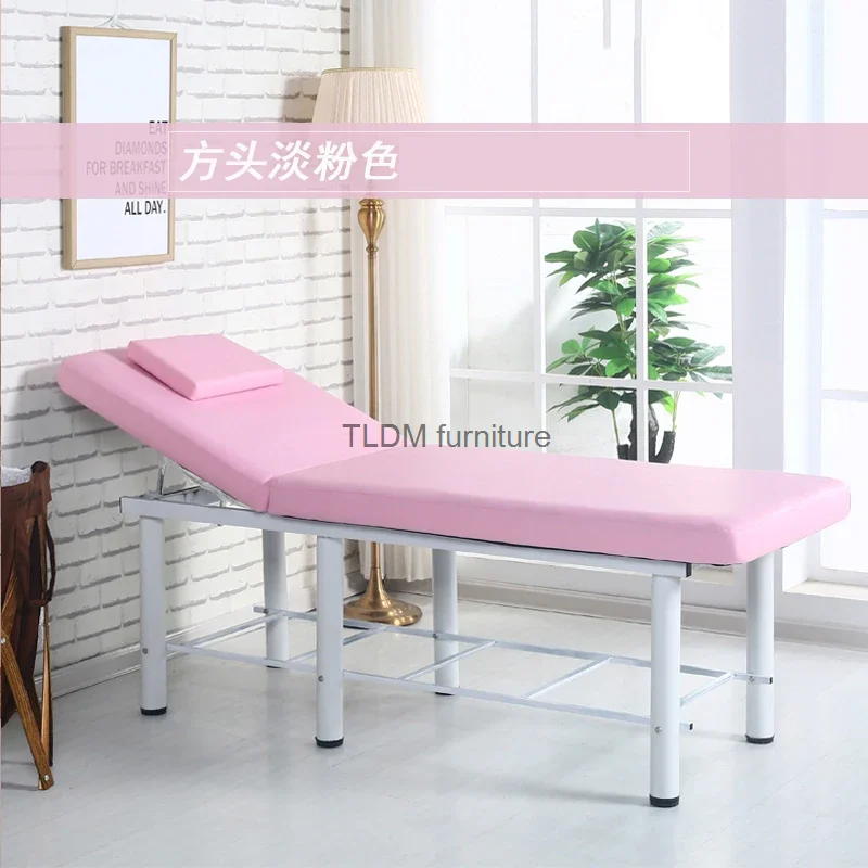 

Fashion Stable Professional SPA Massage Tables Foldable Salon Furniture PU Bed Thick Beauty Massage tattoo Table