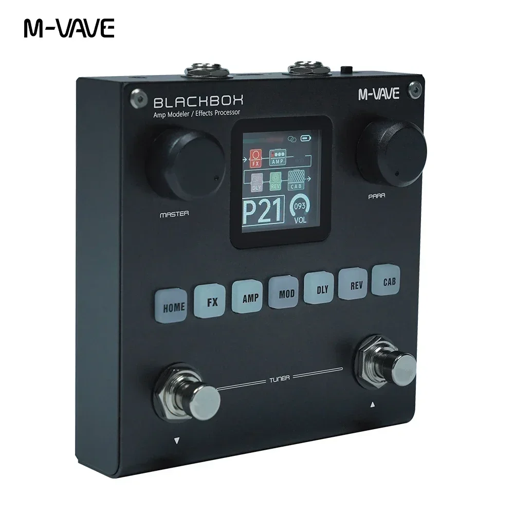 M-VAVE BLACKBOX マルチエフェクター M-VAVE ブラックボックス ギター/ベース AMP モデラー マルチ