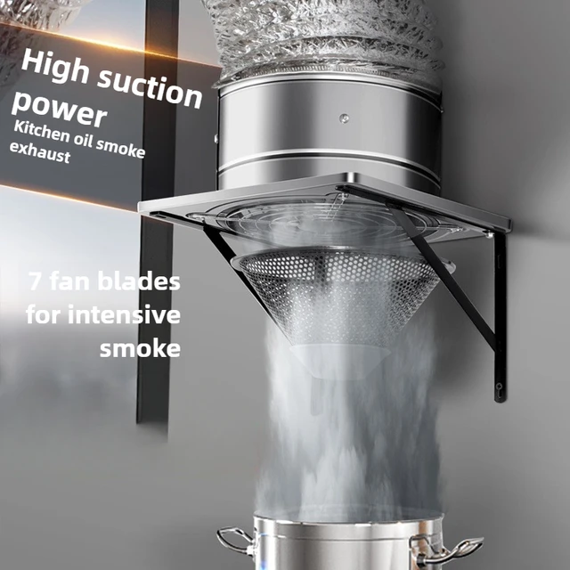 6/8 นิ้ว EXTRACTOR พัดลมระบายอากาศ Exhaust Air Blower ความเร็วสูงห้องน้ําห้องครัวห้องน้ํา Air Vent หน้าต่างผนังไอเสียพัดลม 1