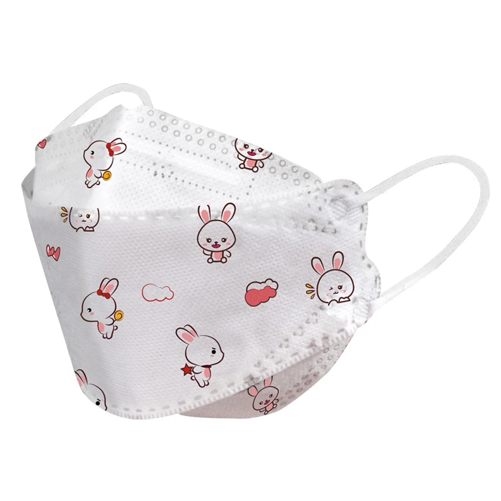 Kids Children's Baby Mask Disposable Face Mask Cartoon 5Ply Ear Loop Outdoor Dust-Proof Face Protective Disposable