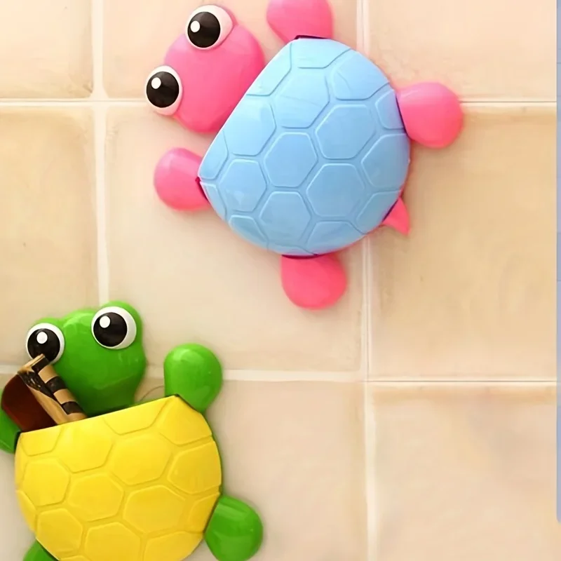 Plastic Turtle Toothbrush Holder Bathroom