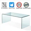 Glass Coffee Table, Modern Tempered Clear Coffee Tables Decor for Living Room, Easy to Clean and Safe Rounded Edges 5