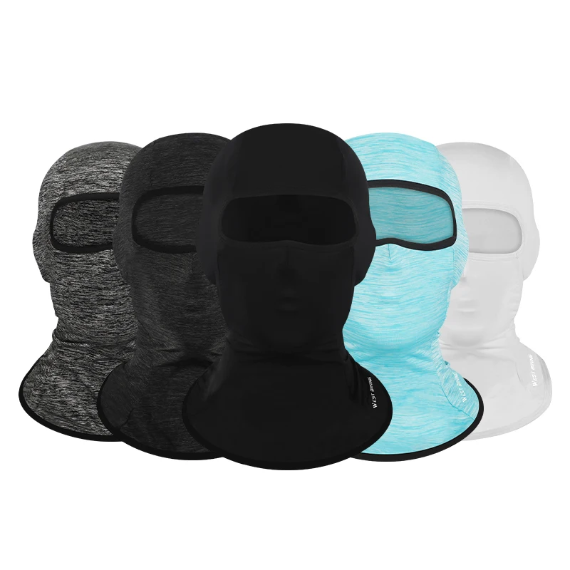 WEST BIKING Summer Motorcycle Balaclava Bicycle Hat Helmet Liner Full Face Sun Protection Cycling Running Breathable Ninja Caps