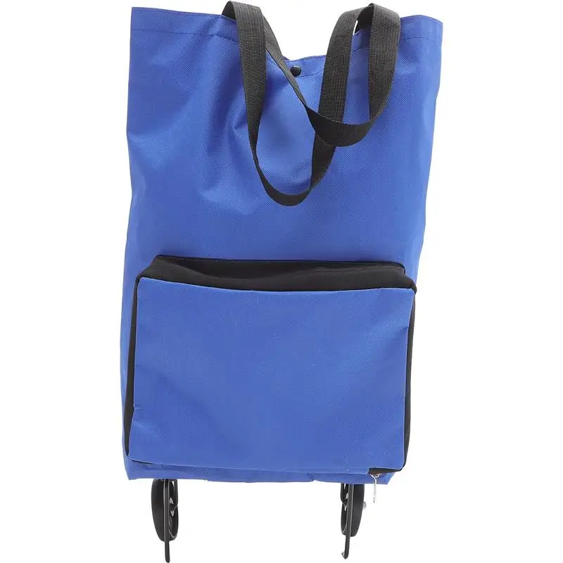 Bolsa de la compra / carrito de la compra, plegable, bolsa de transporte  impermeable, desmontable, carrito de la compra portátil (color negro,  tamaño