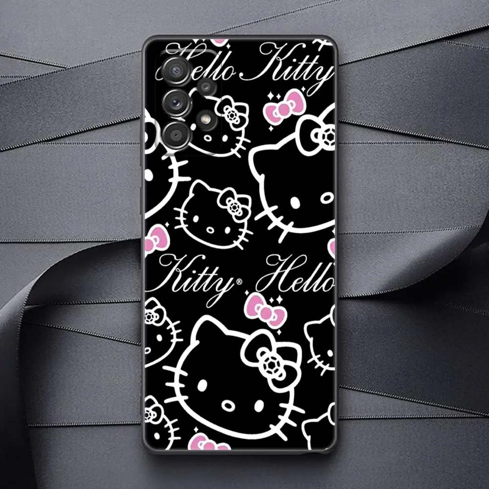 thumbnail image 1 of Funda trasera de silicona para Samsung Galaxy, carcasa bonita de Hello Kitty, Gato rosa, A33, 5G, A52, A53, A72, A73, A52S, A71, A32, A33, A34, A54, A51, A25, A42, 1 of 5