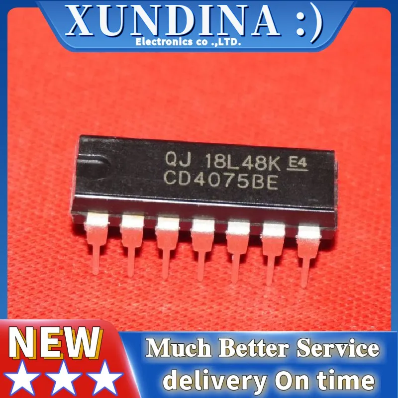 

10PCS/LOT CD4075BE DIP-14 new and original IC