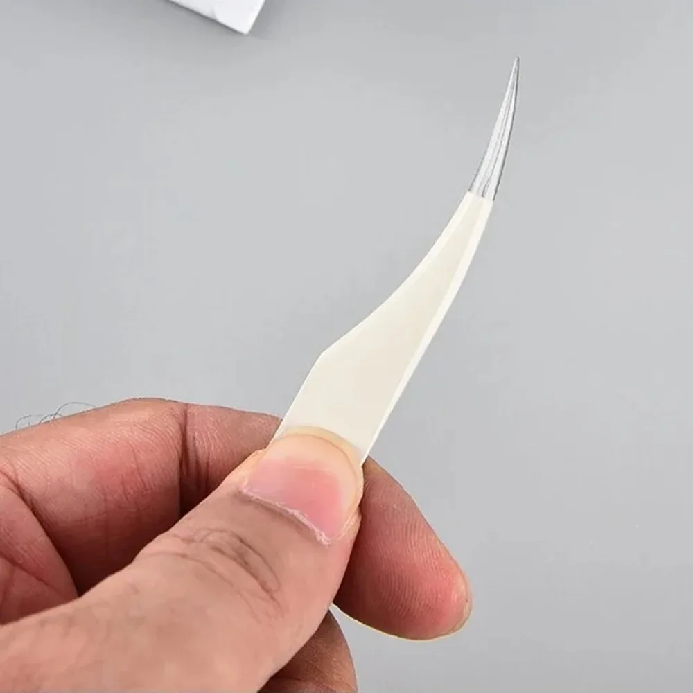 전문 속눈썹 핀셋 정전기 방지 스테인레스 스틸 가짜 속눈썹 연장 핀셋 속눈썹 연장 핀셋 메이크업