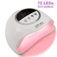 SUN X20MAX Nail Dryer Machine 72 LEDs UV LED Lamp for Nails Gel Polish Curing Manicure Lamp 10/30/60/99s Timer LCD Display 2