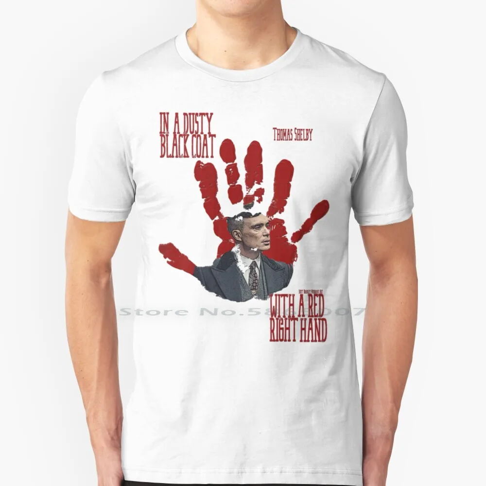 Футболка Peaky-Red с правой рукой 100% хлопок британские ТВ-гангстеры Peaky Blinders большой