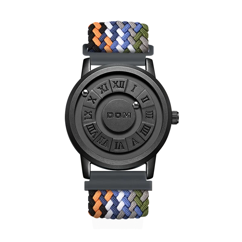 DOM Trend Concept-Reloj de moda para hombre, cronógrafo creativo con  puntero de desplazamiento, fuerza magnética, resistente al agua, nueva  personalidad - AliExpress