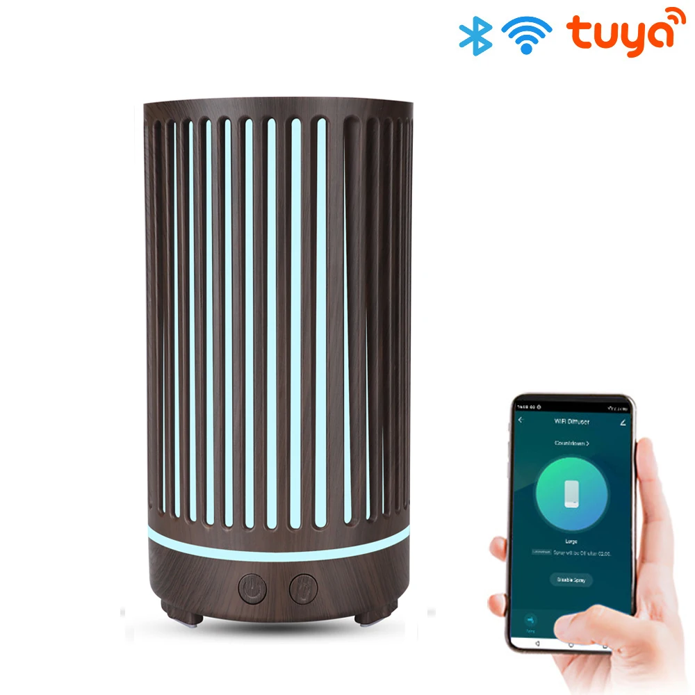 Tuya Smart Humidifier الزيوت الأساسية مع ضوء LED C...