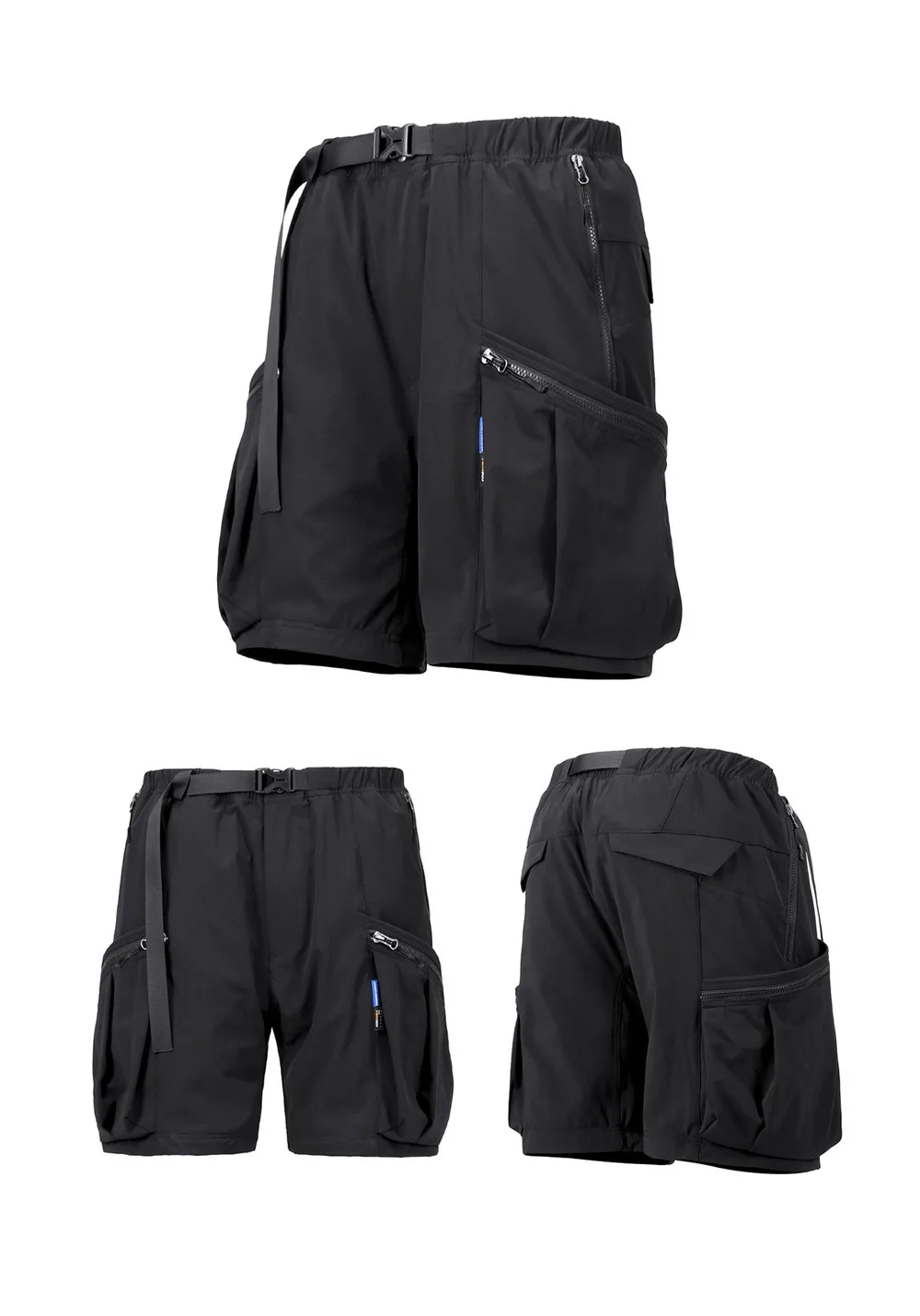 Reindee Lusion 23ss 208 2-in-1  detachable patchwork color block pants dwr coating multiple pockets techwear gorpcore warcore