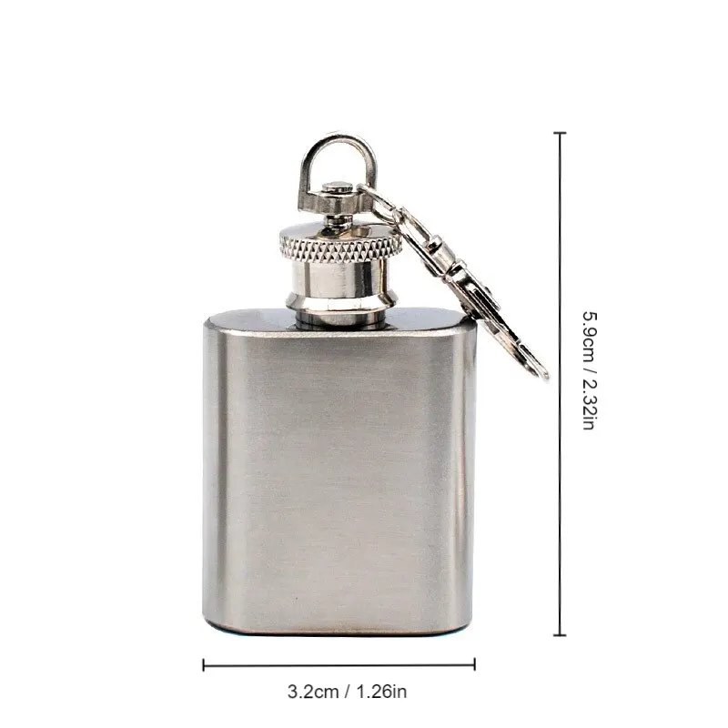Wine Whisky Pot Tainless Steel Hip Flask Drinker Alcohol Bottle Portable Drinkware Flask 1PC 1oz glass bottle
