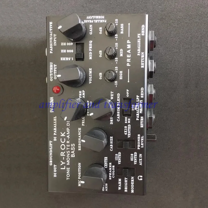 

LY-ROCK Bass Guitar Pedal ，Simulation DI Microphone Preamplifier ，three Stage Equalization Recording Sound Improve Tone Dynamics