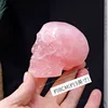 3 Inch Crystal Skulls Hand Carving Statue Home Desk Ornament Decoration Reiki Healing Fengshui Collection Gifts 2