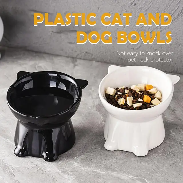 Black Cat Bowl Amazon Ceramic Cat Bowl Pet Bowl Pet Supplies Cat Bowl Dog Bowl Macaron Color New Cat and Dog Universal Pet Bowl 5
