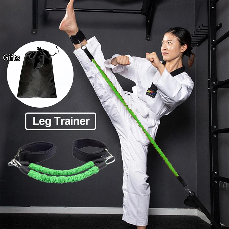 

Веревка для отскоков ног с пряжкой для ног, съемник для тхэквондо, тренировочный ремешок для лодыжки, эластичная веревка