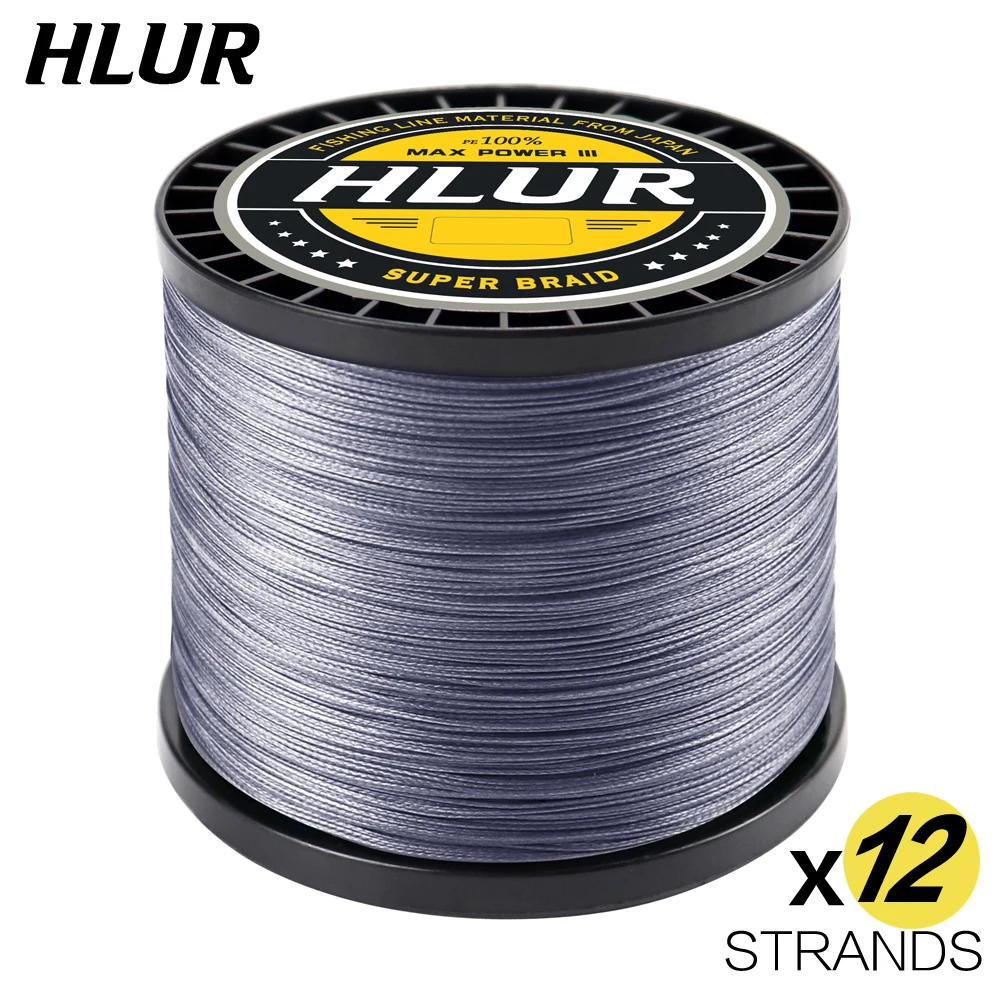 

HLUR 12 Strands 300M 500M 1000M PE Braided Fishing Line tresse peche Saltwater Fishing Weave Multifilament 12 Threads